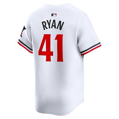 Men's Nike Joe Ryan White Minnesota Twins Home Limited Player Jersey