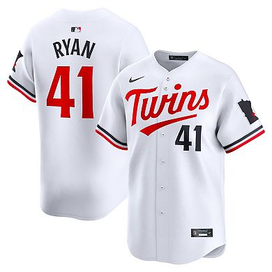 Men's Nike Joe Ryan White Minnesota Twins Home Limited Player Jersey