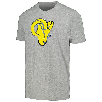 Men's New Era Gray Los Angeles Rams Camo Logo T-Shirt