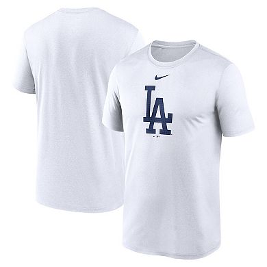 Men's Nike  White Los Angeles Dodgers Legend Fuse Large Logo Performance T-Shirt