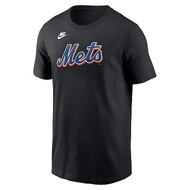 Men's Nike Mike Piazza Black New York Mets Fuse Name & Number T-Shirt