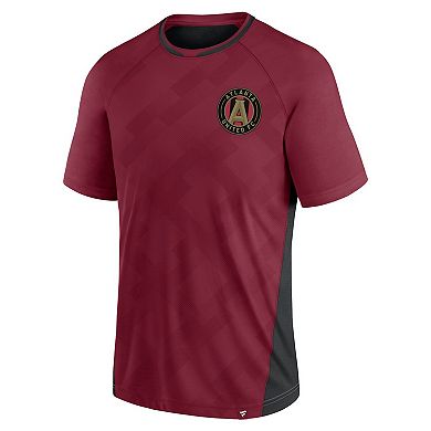 Men's Fanatics Branded Red Atlanta United FC Attacker Raglan T-Shirt