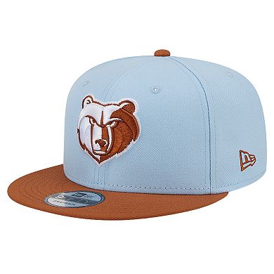 Men's New Era Light Blue/Brown Memphis Grizzlies 2-Tone Color Pack 9FIFTY Snapback Hat