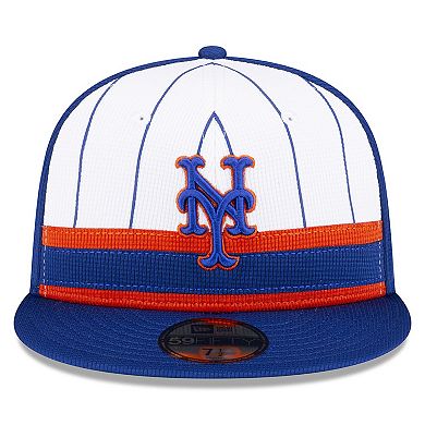 Men's New Era  White New York Mets 2024 Batting Practice 59FIFTY Fitted Hat