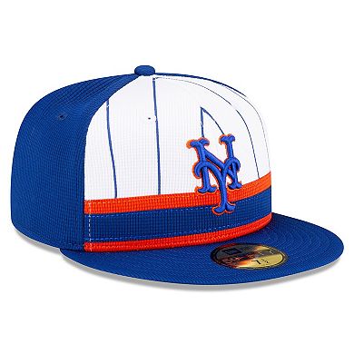 Men's New Era  White New York Mets 2024 Batting Practice 59FIFTY Fitted Hat