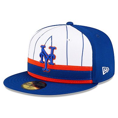 Men's New Era  White New York Mets 2024 Batting Practice 59FIFTY Fitted Hat