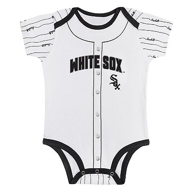 Newborn & Infant Gray/White Chicago White Sox Two-Pack Play Ball Bodysuit Set