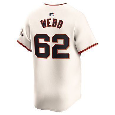 Men's Nike Logan Webb Cream San Francisco Giants Home Limited Player Jersey