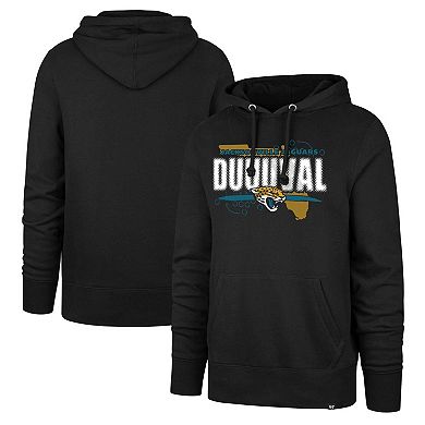 Men's '47 Black Jacksonville Jaguars Regional Headline Pullover Hoodie