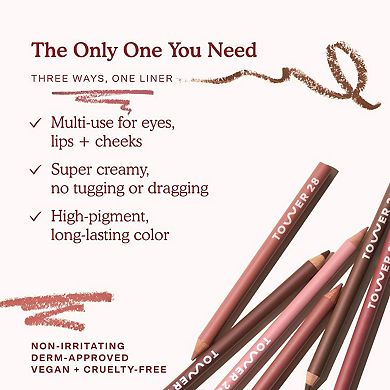 OneLiner Lip Liner + Eyeliner + Cheek Pencil