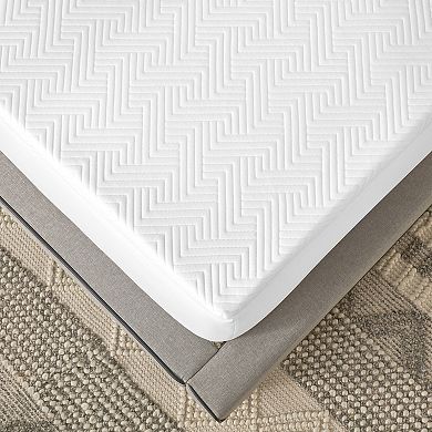 BodiPedic 2-Inch Gel-Infused Memory Foam Mattress Topper with Circular-Knit Cover