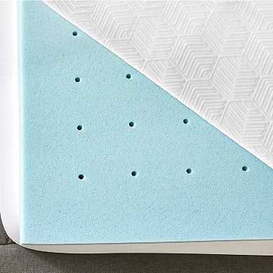 BodiPedic 3-Inch Gel-Infused Memory Foam Mattress Topper with Cooling Cover