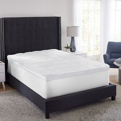 BodiPedic 4-Inch Hybrid Memory Foam and Fiber Mattress Topper