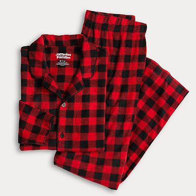 Men's Jammies For Your Families® Merry & Bright Buffalo Plaid Notch Pajama Top & Pajama Bottoms Set