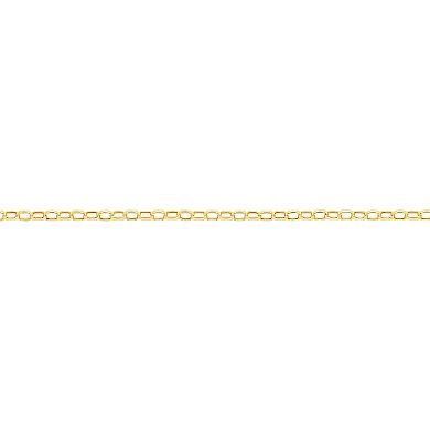 PRIMROSE 14k Gold Diamond-Cut Belcher Chain Bracelet