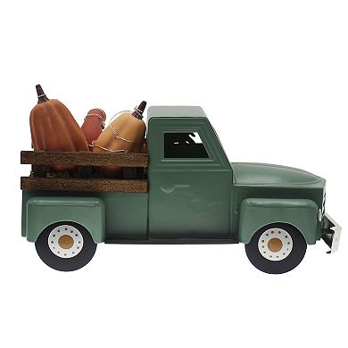 Celebrate Together??? Fall Metal Pumpkin Truck LED Table Decor