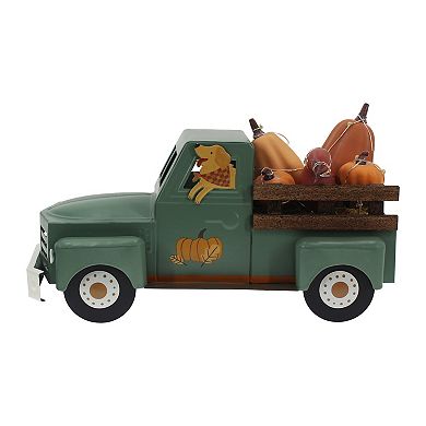 Celebrate Together??? Fall Metal Pumpkin Truck LED Table Decor