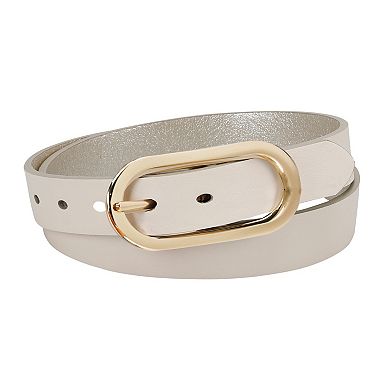 Women's LC Lauren Conrad Skinny Width Center Bar Buckle Reversible Belt