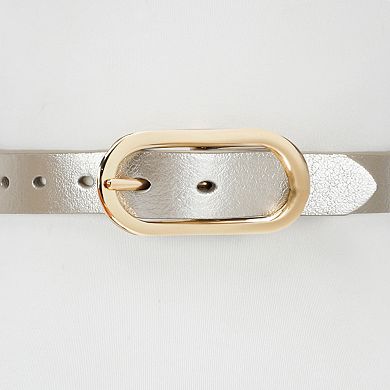 Women's LC Lauren Conrad Skinny Width Center Bar Buckle Reversible Belt