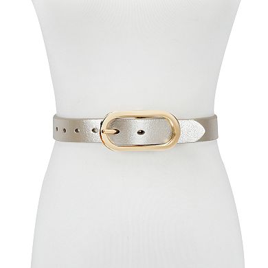 Women's LC Lauren Conrad Skinny Width Center Bar Buckle Reversible Belt