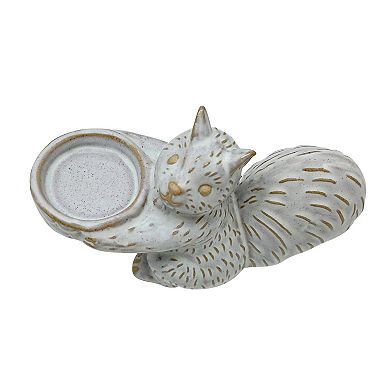 Celebrate Together™ Fall Stoneware Squirrel Tea Light Holder