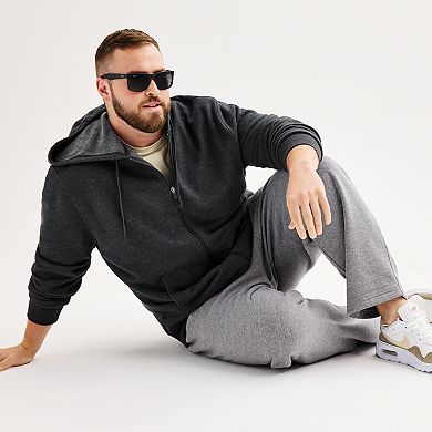 Big & Tall Tek Gear?? Ultra Soft Fleece Zip-Front Hoodie