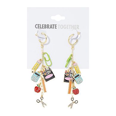Celebrate Together Gold Tone School Accessories Shaky Drop Earrings
