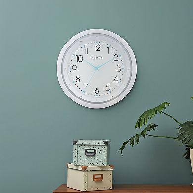 La Crosse Technology Clock 10-in. Night Vision Silent Sweep Quartz Analog Wall Clock