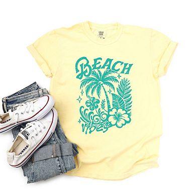 Beach Vibes Distressed Garment Dyed Tees