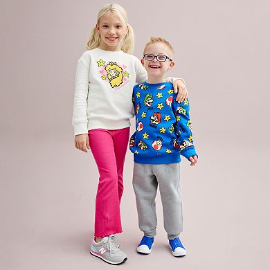 Boys 4-12 Jumping Beans® Nintendo Super Mario Bros. Allover Active Fleece Sweatshirt