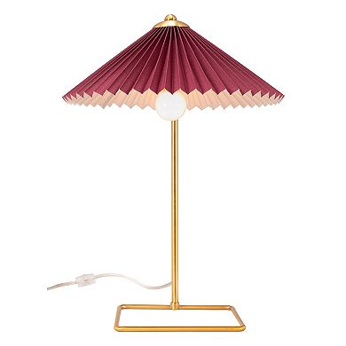 Zuo Modern Charo Red & Gold Table Lamp