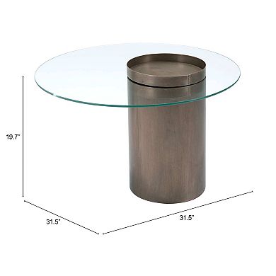 Zuo Modern Emi Antique Bronze Coffee Table