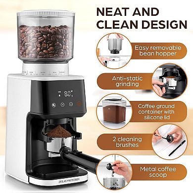 Zulay Kitchen Adjustable Burr Coffee Grinder