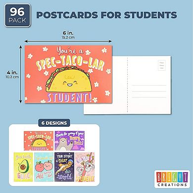 Teacher Postcards For Students, Classroom Supplies (4 X 6 Inches, 96 Pack)