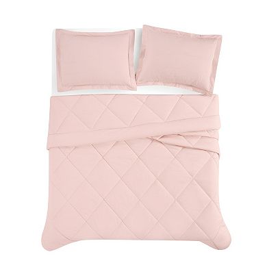 Cannon Solid Percale Comforter Set