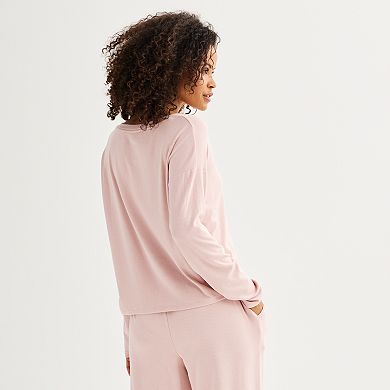 Womens Sonoma Goods For Life® Henley Pajama Top