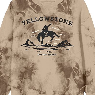Juniors' Yellowstone Bucking Horse Long Sleeve Graphic Tee