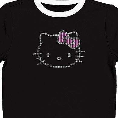 Juniors' Hello Kitty Character Face Baby Graphic Tee