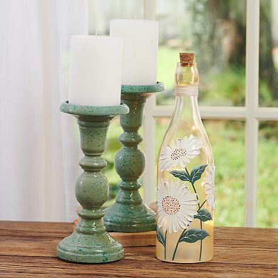 Studio 66 Daybreak Floral Bottle LED Table Decor