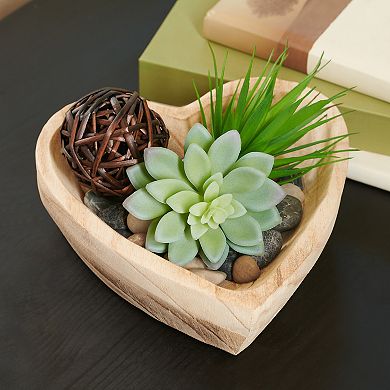 Studio 66 Desert Hearts Artificial Succulents Centerpiece Table Decor
