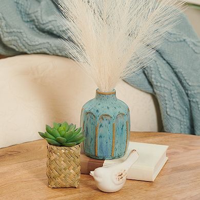 Studio 66 Delaney Artificial Succulent, Ceramic Bird & Vase Table Decor 3-pc. Set