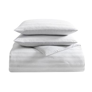 True Comfort Easy Eco Gray Stripe Comforter Set with Shams