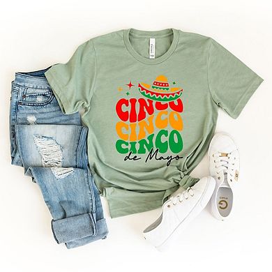 Cinco De Mayo Stacked Short Sleeve Graphic Tee