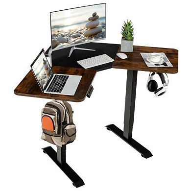 L-shaped Electric Standing Desk