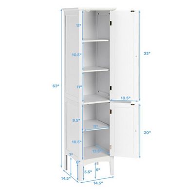 Freestanding Bathroom Storage Cabinet For Kitchen And Living Room