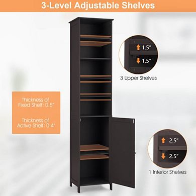 72 Inches Tall Freestanding Bathroom Storage Cabinet