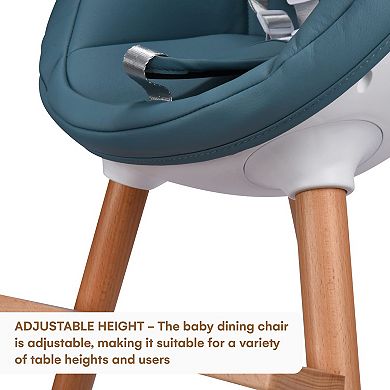 Convertible Baby High Chair - Space Saver Highchair For Babies And Toddlers With Removable Tray
