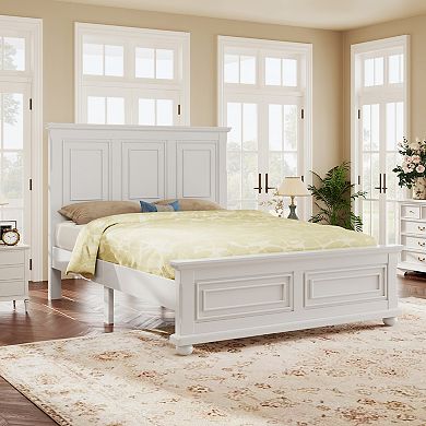 Merax Traditional Town And Country Style Pinewood Vintage Bed