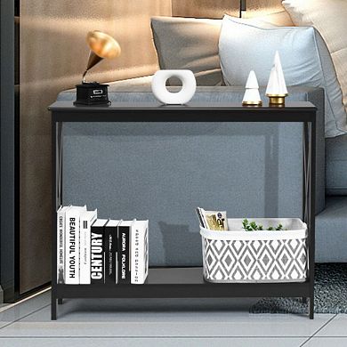 2-tier Console X-design Sofa Side Accent Table