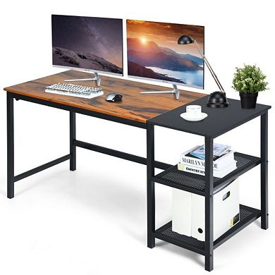 Computer Desk With Removable Storage Shelves